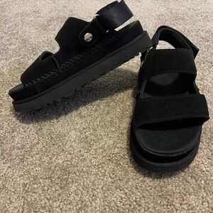 Black Ugg Goldenstar Sandals